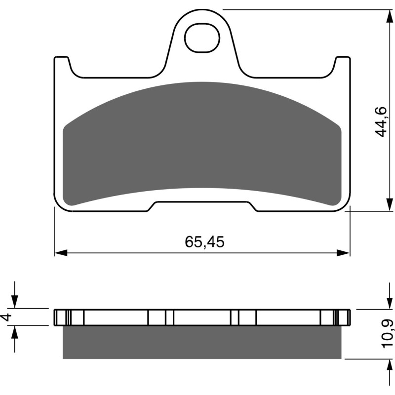 Plaquettes de frein Arrière Pour Cf-moto Terralander 500 C/Force X5 de 2011 à 2015 - Image 3