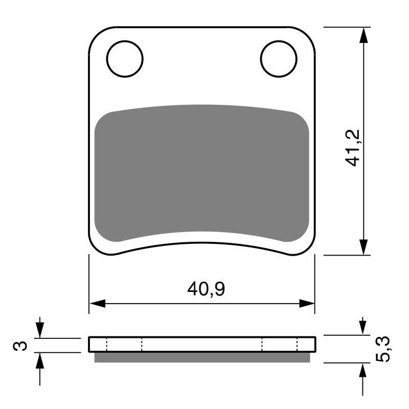 Plaquettes de frein Frein parking Pour Honda VFR 1200 F  de 2010 à 2018 - Image 3