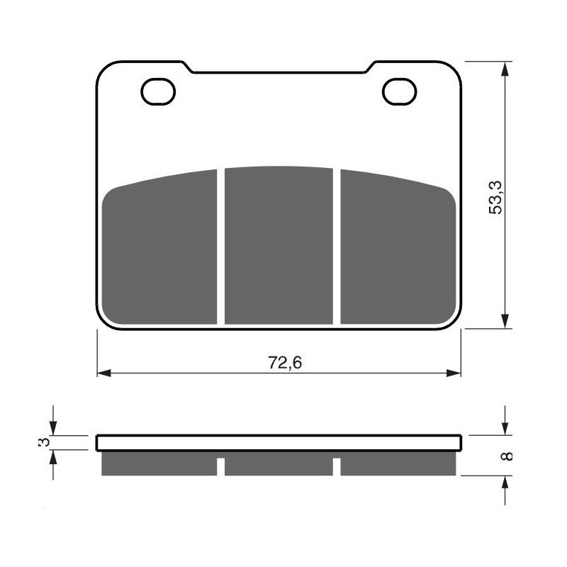 Plaquettes de frein Av Ga ou Av Dr Pour Sym Maxsym 400 I (Inc ABS) de 2011 à 2020 - Image 3