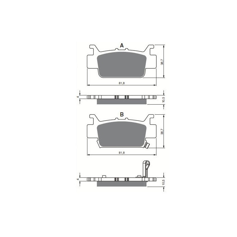 Plaquettes de frein Arrière Gauche Pour Honda SXS 1000 Pioneer M3 M5 de 2016 à 2020 - Image 3