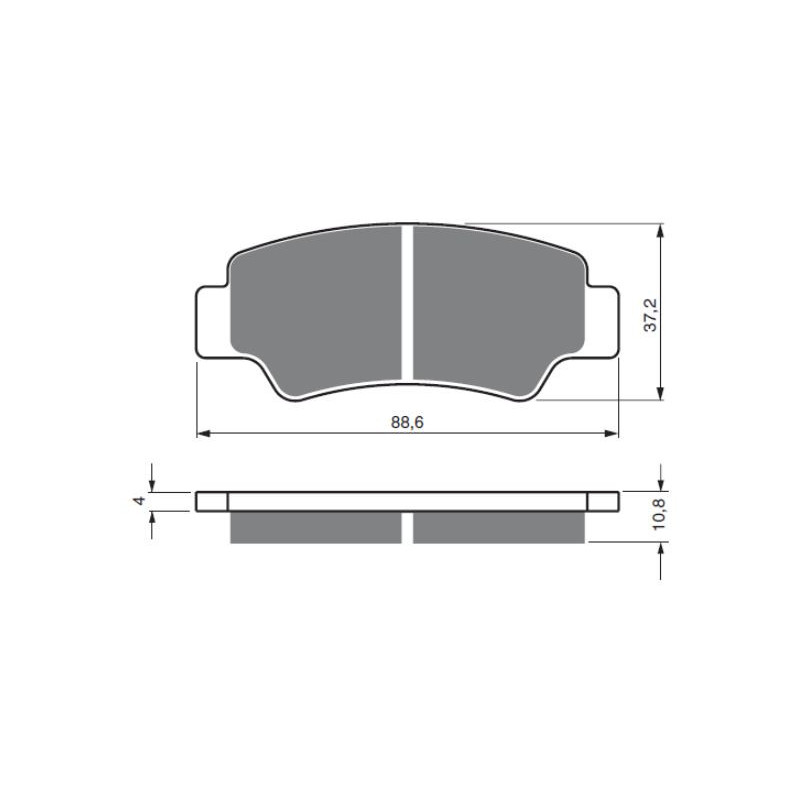 Plaquettes de frein Ar Ga ou Ar Dr Pour Cf-moto C-Force 800  de 2019 à Nc - Image 3