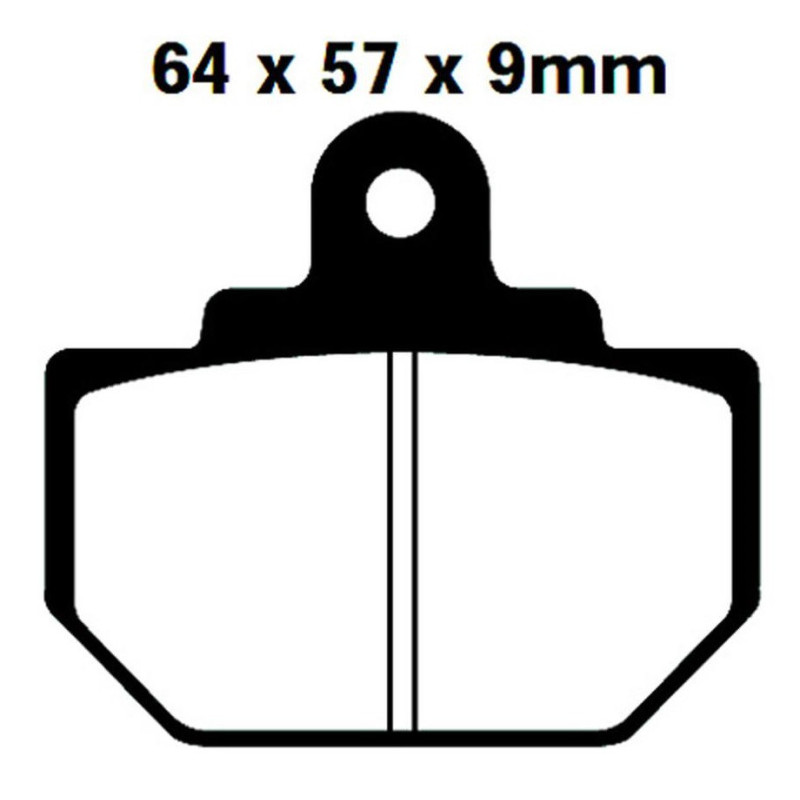 Plaquettes de frein Arrière Pour Honda FL 400 Pilot  de 1989 à 1990 - Image 3