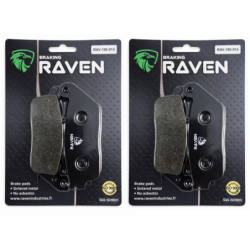 2 Kit plaquettes frein Av et Ar Pour Daelim R 125 Roadwin Fi de 2008 à 2009