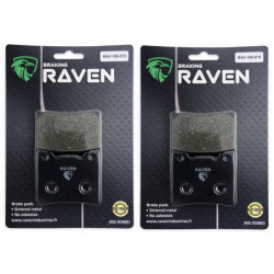 2 Kit plaquettes frein Av Ga et Av Dr Pour Yamaha XV 1000 Virago de 1984 à 1986