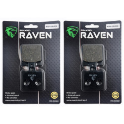 2 Kit plaquettes frein Av Ga et Av Dr Pour Husqvarna Prof 200  de 1986 à Nc