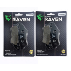 2 Kit plaquettes frein Av Ga et Av Dr Pour Honda Africa Twin 750  de 1993 à 2003