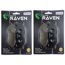 2 Kit plaquettes frein Av Ga et Av Dr Pour Yamaha Tmax 500 XP S de 2001 à 2003