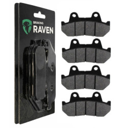 2 Kit plaquettes frein Av Ga et Av Dr Pour Honda VF 1100 V65 Magna  de 1983 à 1986