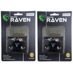 2 Kit plaquettes frein Av Ga et Av Dr Pour Yamaha XSR 700 ABS MTM 690-U Xtribute de 2016 à 2020