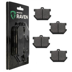 2 Kit plaquettes frein Av Ga et Av Dr Pour Yamaha XV 1000  de 1981 à Nc