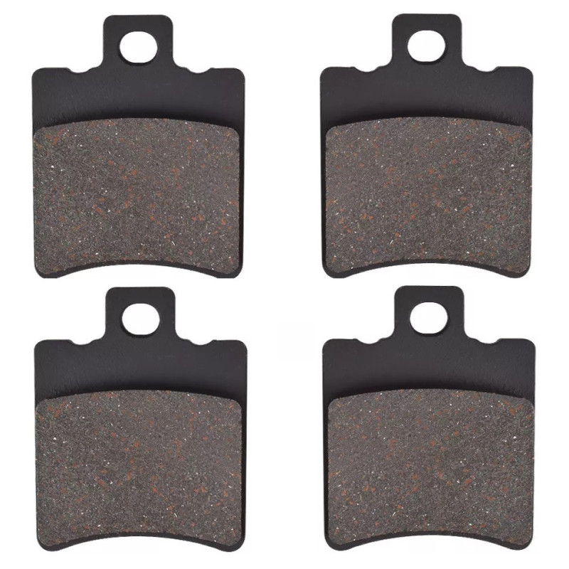 2 Kit plaquettes frein Av Ga et Av Dr Pour Qooder Quadro 350 3D  de 2010 à 2015 - Image 2