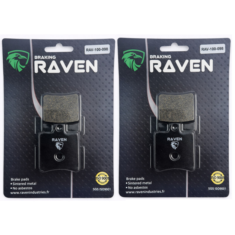 2 Kit plaquettes frein Av Ga et Av Dr Pour Qooder Quadro 350S  de 2013 à 2016