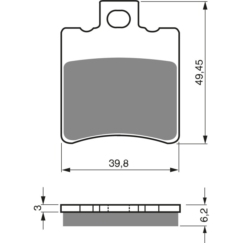 2 Kit plaquettes frein Av Ga et Av Dr Pour Qooder Quadro 350S  de 2013 à 2016 - Image 3