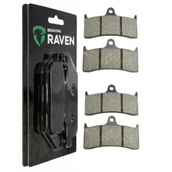 2 Kit plaquettes frein Av Ga et Av Dr Pour Kawasaki Ninja ZX-7RR 750  de 1996 à 1997