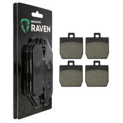 2 Kit plaquettes frein Av Ga et Av Dr Pour Qooder QV3 350  de 2018 à 2019