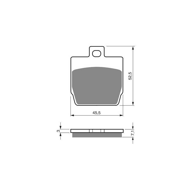 2 Kit plaquettes frein Av Ga et Av Dr Pour Qooder Quadro S  de 2015 à 2016 - Image 3