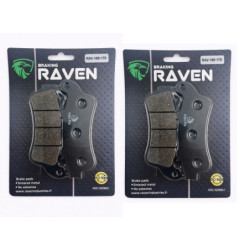 2 Kit plaquettes frein Av Ga et Av Dr Pour Honda ST 1100 Pan European Avec ABS de 1996 à 2002