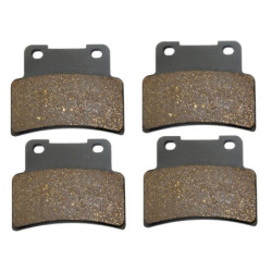 2 Kit plaquettes frein Av Ga et Av Dr Pour Kymco Xciting 400 i de 2012 à Nc