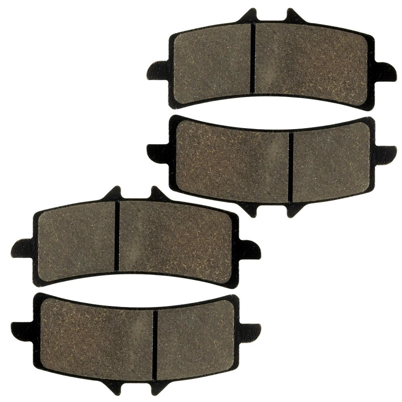 2 Kit plaquettes frein Av Ga et Av Dr Pour Ducati Hypermotard 1100 EVO SP Corse S de 2008 à 2012