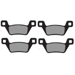 2 Kit plaquettes frein Av Ga et Av Dr Pour Kymco MXU 700 i 4x4 LOF de 2013 à 2018