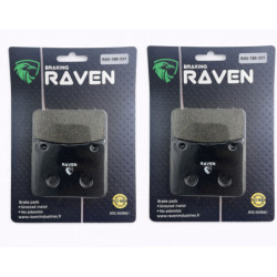 2 Kit plaquettes frein Av Ga et Av Dr Pour Sym Maxsym 400 I (Inc ABS) de 2011 à 2020