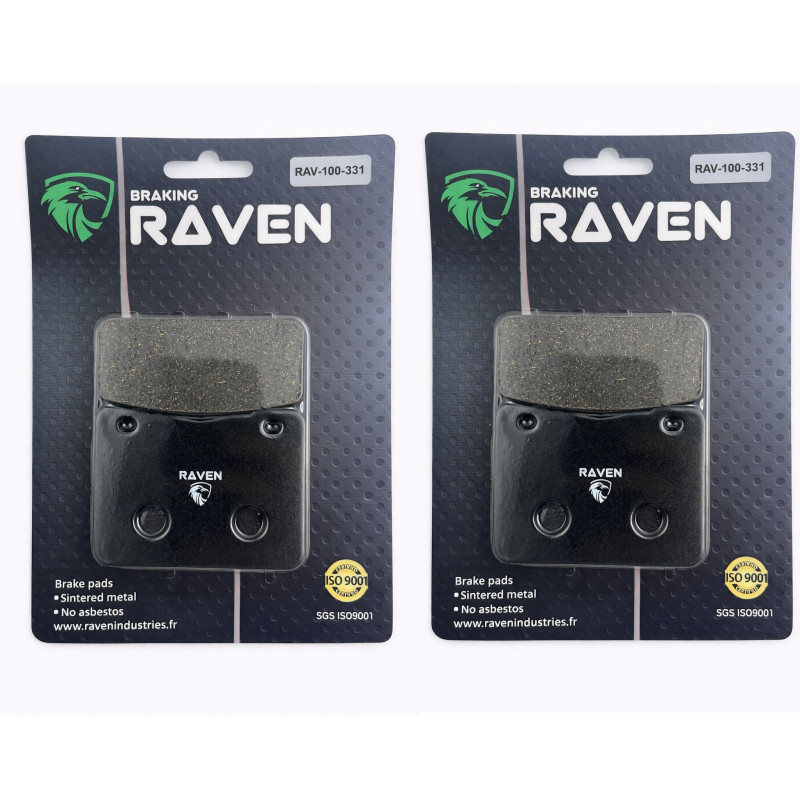 2 Kit plaquettes frein Av Ga et Av Dr Pour Sym Maxsym 600 i (ABS) de 2014 à 2015