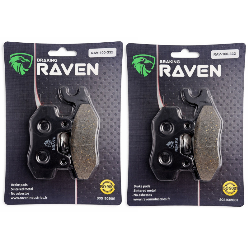 2 Kit plaquettes frein Avant et Arrière Pour Kymco Yager 125 2000 (GT 07 - 13) de 2000 à 2013