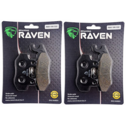 2 Kit plaquettes frein Avant et Arrière Pour Modenas X-Cite 135  de 2009 à 2010