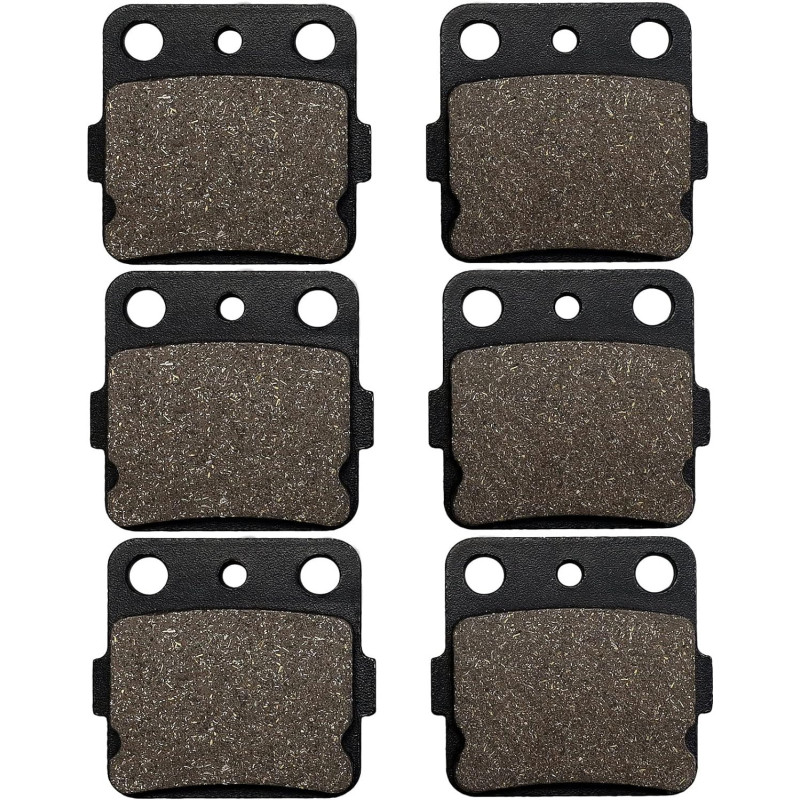 3 Kit plaquettes frein Av G, Av D et Ar Pour Yamaha YFM Raptor 350  de 2004 à 2013 - Image 2