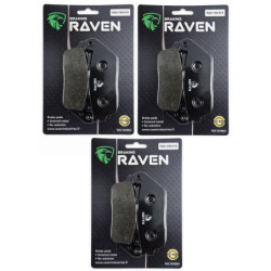 3 Kit plaquettes frein Av G, Av D et Ar Pour Triumph Tiger 955  de 2000 à 2006