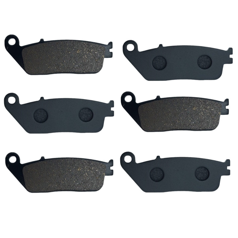 3 Kit plaquettes frein Av G, Av D et Ar Pour Triumph Tiger 955  de 2000 à 2006 - Image 2