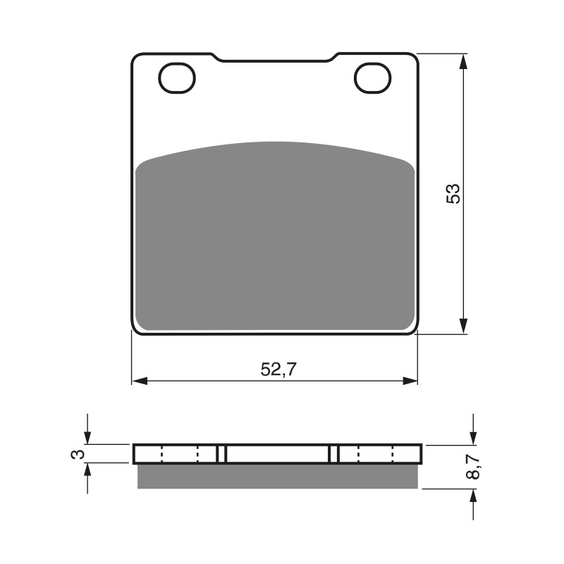 3 Kit plaquettes frein Av G, Av D et Ar Pour Suzuki GSX 500  de 1984 à 1985 - Image 3