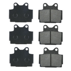 3 Kit plaquettes frein Av G, Av D et Ar Pour Yamaha RZ 250 RR de 1988 à Nc
