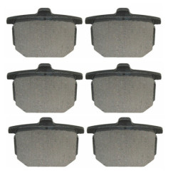 3 Kit plaquettes frein Av G, Av D et Ar Pour Honda CB 900 Super Sport  de 1980 à 1981