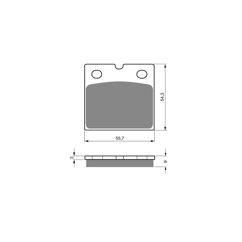 3 Kit plaquettes frein Av G, Av D et Ar Pour Horex Columbus 500  de 1988 à Nc - Image 3