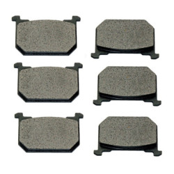 3 Kit plaquettes frein Ar, Av Ga et Av Dr Pour Kawasaki KZ 700  de 1984 à 1984