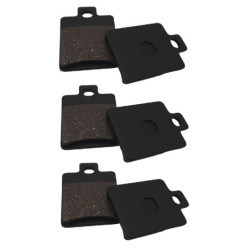 3 Kit plaquettes frein Av G, Av D et Ar Pour Adiva AD1 150 3 roue de 2014 à 2015