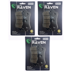 3 Kit plaquettes frein Av G, Av D et Ar Pour Honda ST 1100 Pan European Avec ABS de 1996 à 2002