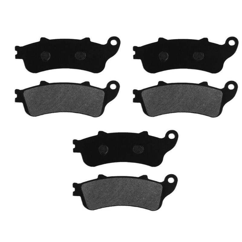 3 Kit plaquettes frein Av G, Av D et Ar Pour Honda ST 1100 Pan European Avec ABS de 1996 à 2002 - Image 2