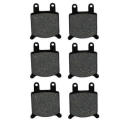 3 Kit plaquettes frein Av G, Av D et Ar Pour Cagiva Alazzurra 650  de 1985 à Nc