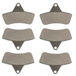 3 Kit plaquettes frein Av G, Av D et Ar Pour Arctic-cat Bear Cat 454 2x4 4x4 de 1996 à 1998