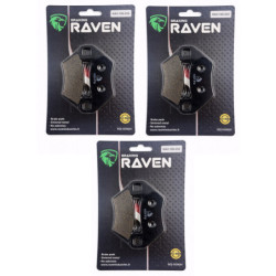 3 Kit plaquettes frein Av G, Av D et Ar Pour Arctic-cat 400 FIS TBZ TVR VP de 2005 à Nc