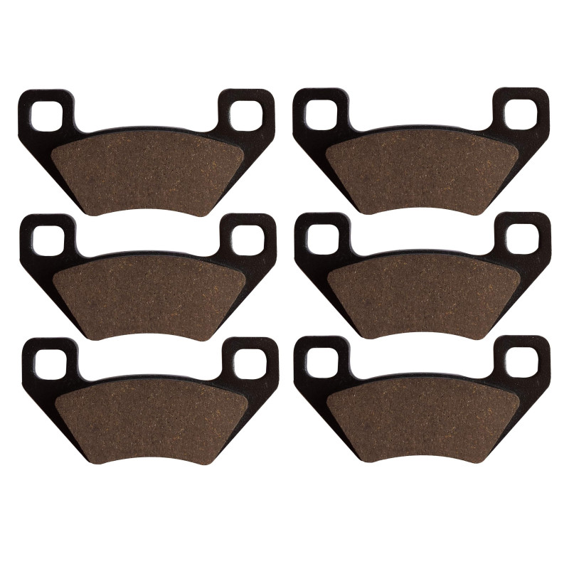 3 Kit plaquettes frein Av G, Av D et Ar Pour Kymco MXU 450 i IRS de 2012 à 2018 - Image 2