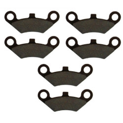 3 Kit plaquettes frein Av G, Av D et Ar Pour Linhai Goon 260 2x4/4x4 de 2007 à 2009