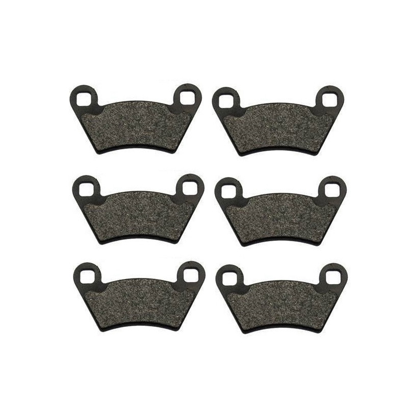3 Kit plaquettes frein Av G, Av D et Ar Pour Polaris UTV 500  de Nc à Nc