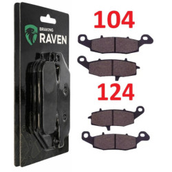 2 Kit plaquettes frein Av Ga et Av Dr Pour Kawasaki Z750  de 2004 à 2006