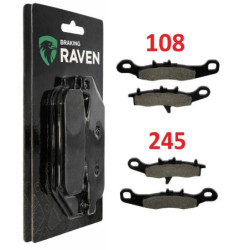 2 Kit plaquettes frein Av Ga et Av Dr Pour Kawasaki KFX 700 V-Force  de 2004 à 2004