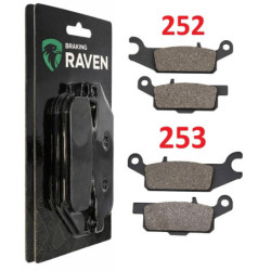 2 Kit plaquettes frein Av Ga et Av Dr Pour Yamaha YFM Raptor 250  de 2008 à 2013