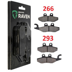 2 Kit plaquettes frein Av Ga et Av Dr Pour Piaggio X9 125 Evolution de 2005 à 2007