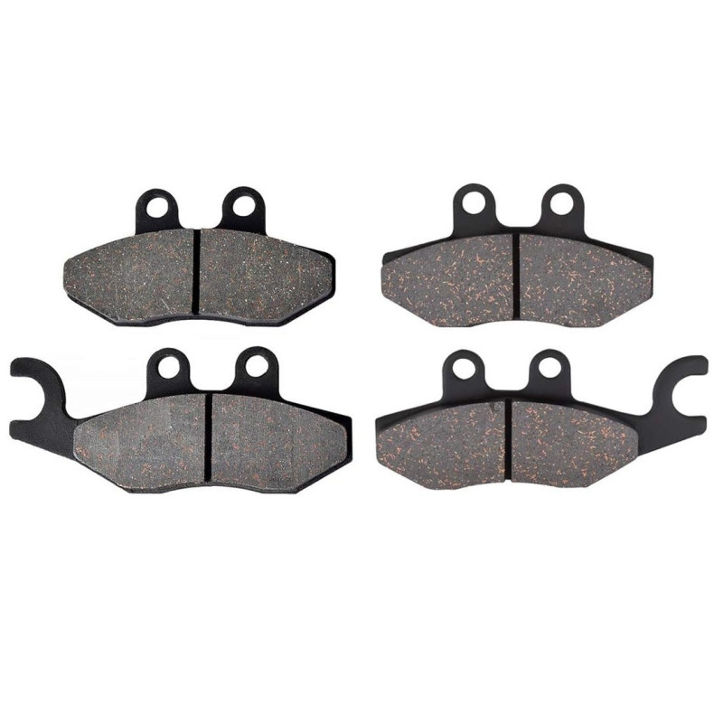 2 Kit plaquettes frein Av Ga et Av Dr Pour Piaggio X9 125 Evolution de 2005 à 2007 - Image 2